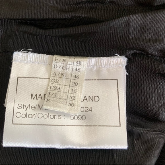 French Designer Weill Black Cream Abstract Modernist Tailored Blazer Archival - Picture 8 of 10